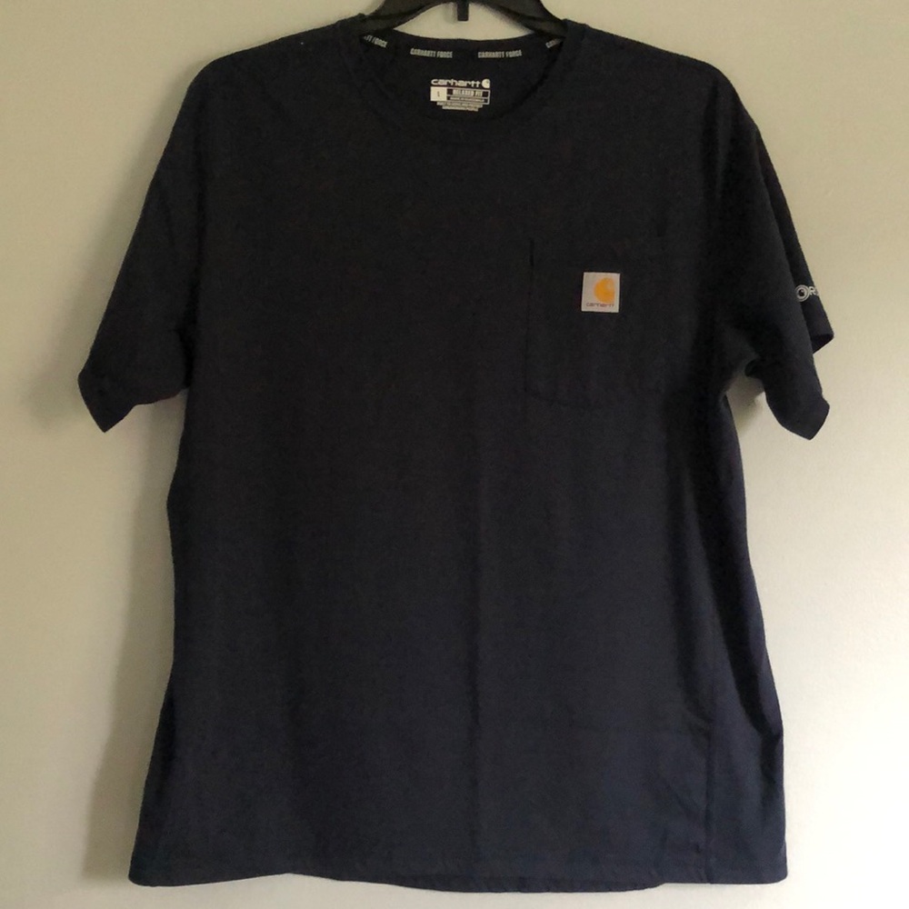 CARHARTT men’s Tshirt, size large, color-navy, relaxed fit, NWOT
